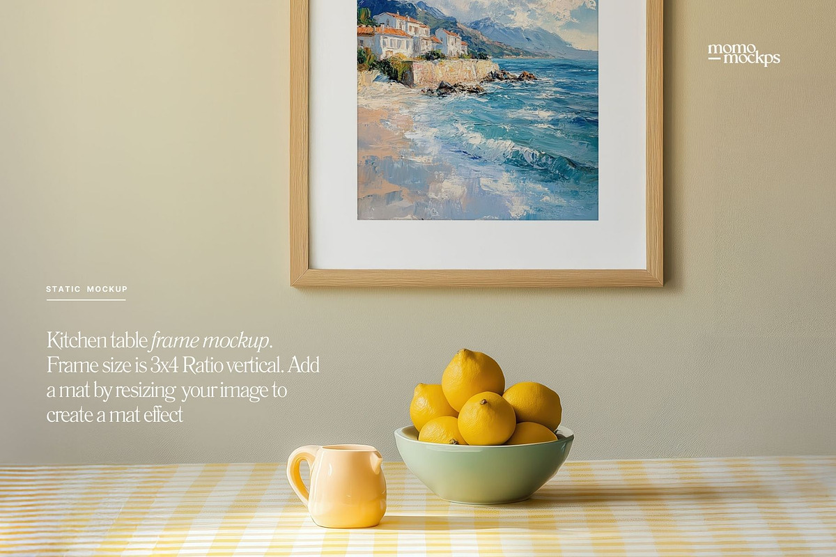Frame Mockup PSD Interior Kitchen, a Mockup by momomockps (Photo 5 of 8)