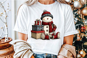 Christmas Whimsical Snowman Clipart, an Illustration by Sublimation Artist (Thumbnail 5 of 6)