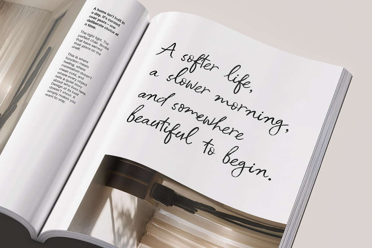 Elvanyra Natural Handwritten Script, a Script Font by Lettertype Studio (Photo 4 of 11)