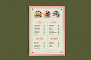 Classic Menu Sweet Heart, a Flyer Template by Me55enjah Design (Thumbnail 3 of 3)