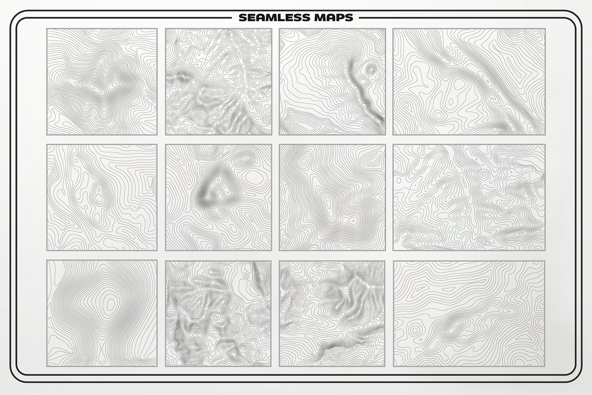 Terranova: Seamless Topographic Maps, a Texture Graphic by RDShop (Photo 7 of 8)