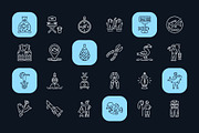 Fishing Icon Art Set, an Outline Icon by Prosymbols (Thumbnail 6 of 8)