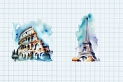 Travel cliparts set 30 PNG, an Illustration by Illustrator Space (Thumbnail 7 of 7)