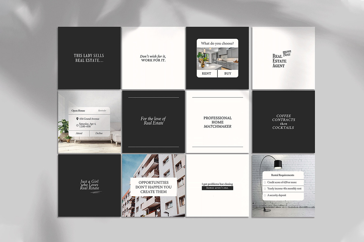 Real Estate Social Media Quotes, a Social Media Template by Kseniia_Design (Photo 3 of 14)