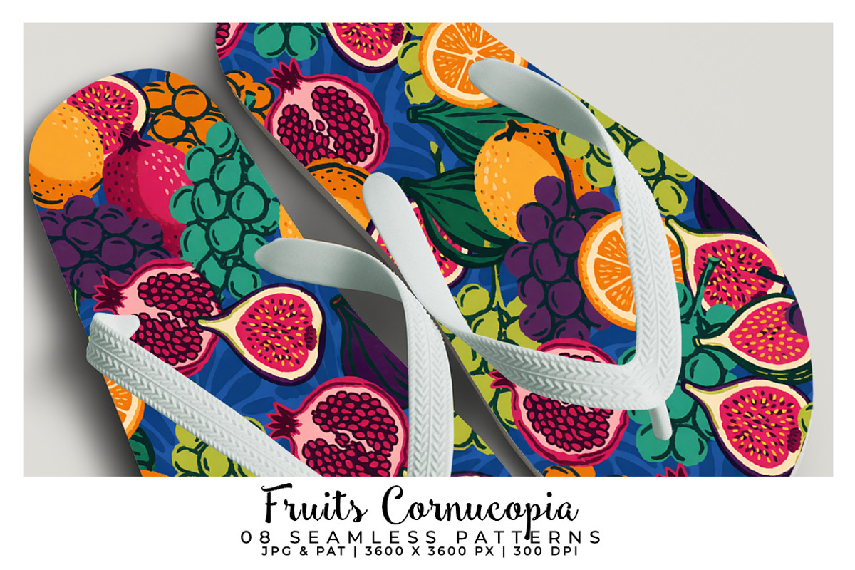 Fruits Cornucopia, a Pattern Graphic by Digital Art Creations (Photo 4 of 6)