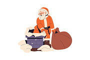 Santa Claus set + Christmas cards, a Seasonal Illustration by PaperTrident (Thumbnail 7 of 12)