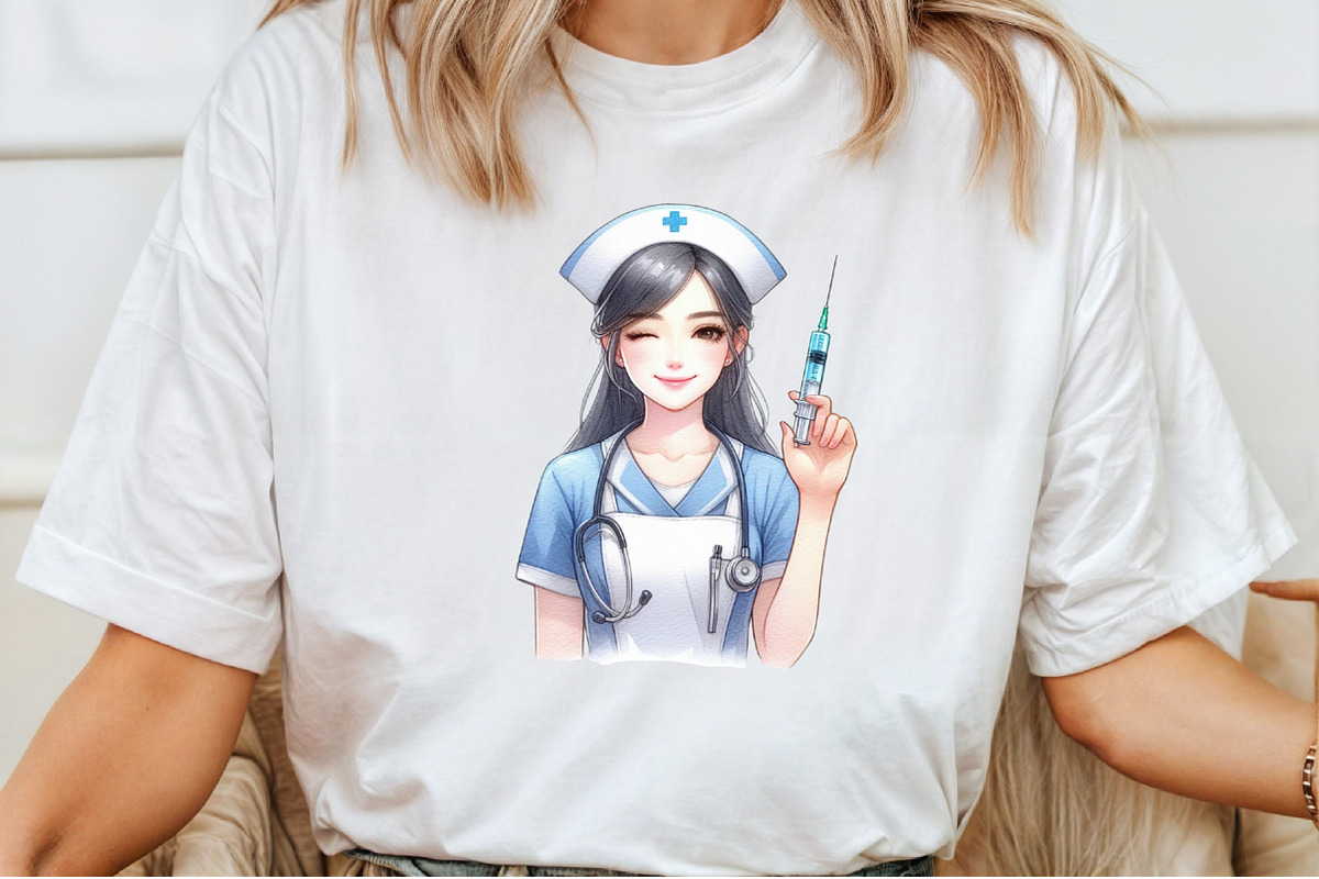 Cute Coquette Nurse Clipart, an Illustration by Pixels.Craft (Photo 5 of 7)