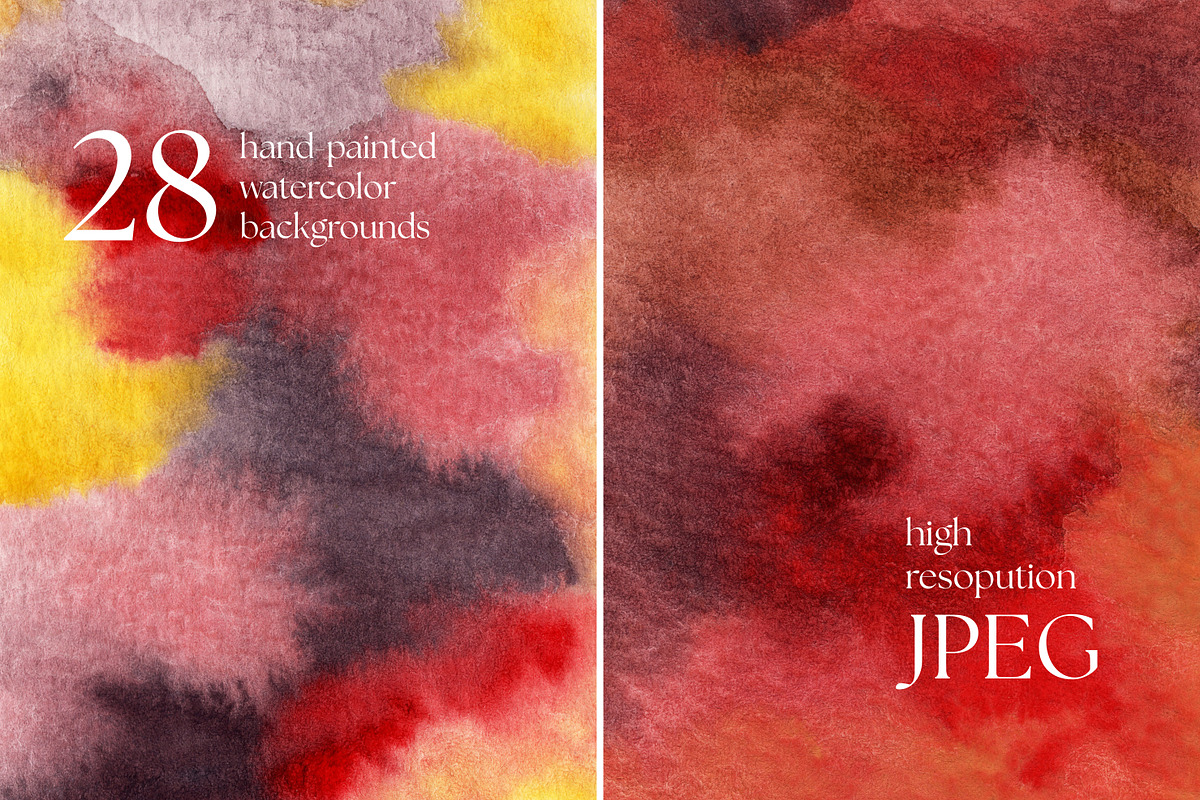 Hand-Painted Watercolor Backgrounds, a Background Graphic by CapriceMeDesigns (Photo 5 of 18)