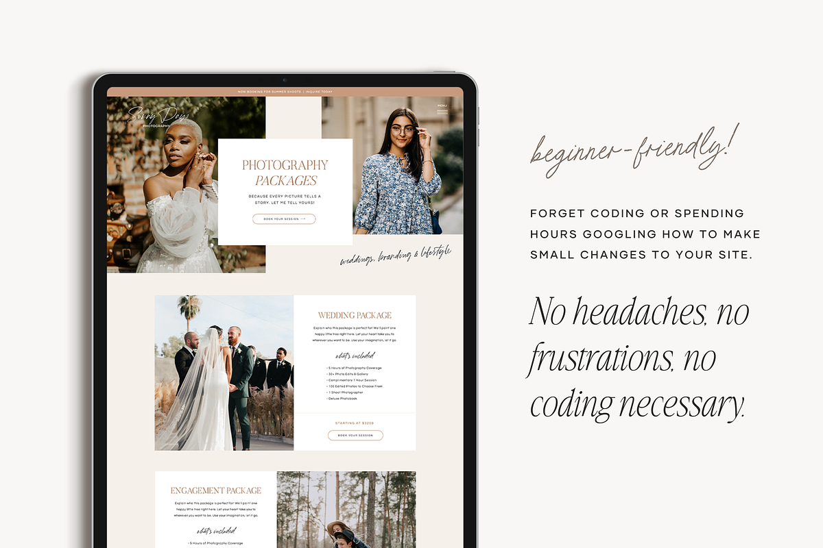 Showit Website Template | Sunny Days, a Websites & App Template by Create with Danielle (Photo 2 of 5)