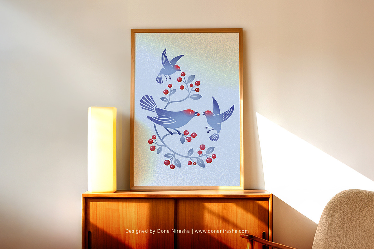 Berry Chorus - Illustration, a Decorative Illustration by BloomToLife By Dona (Photo 1 of 6)