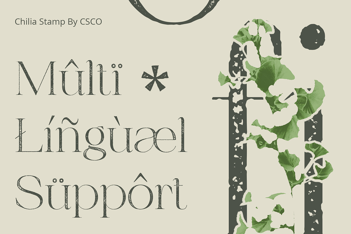 Chilia Stamp, a Serif Font by Craft Supply Co. (Photo 5 of 8)