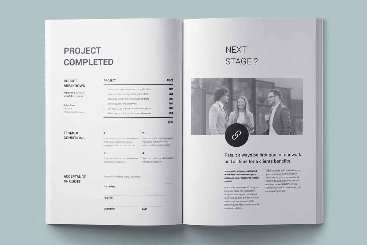 Business Proposal Template, Canva, a Brochure Template by DesVert (Photo 7 of 10)