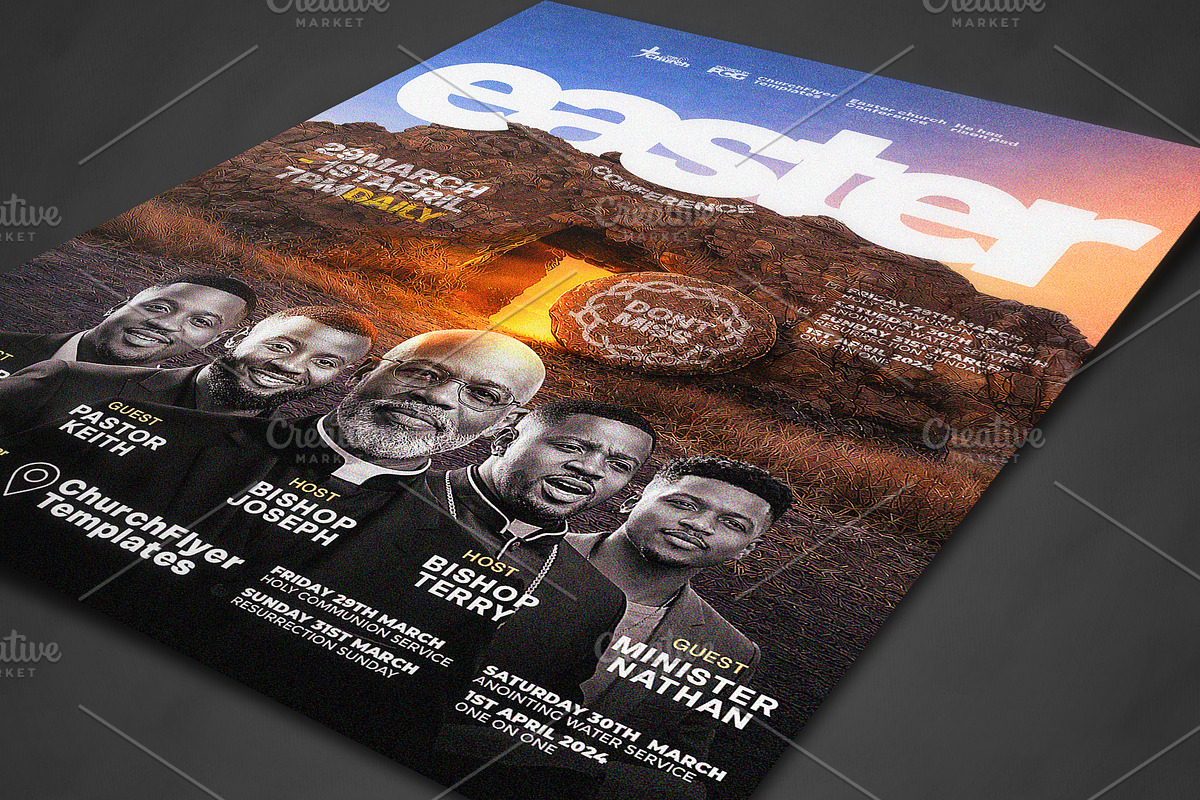 Easter Conference Flyer Psd, a Social Media Template by church flyer templates (Photo 5 of 6)