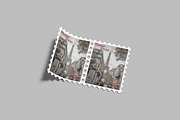 Postage Stamp Mockup, a Stationery Template by Amigos__46 (Thumbnail 6 of 11)