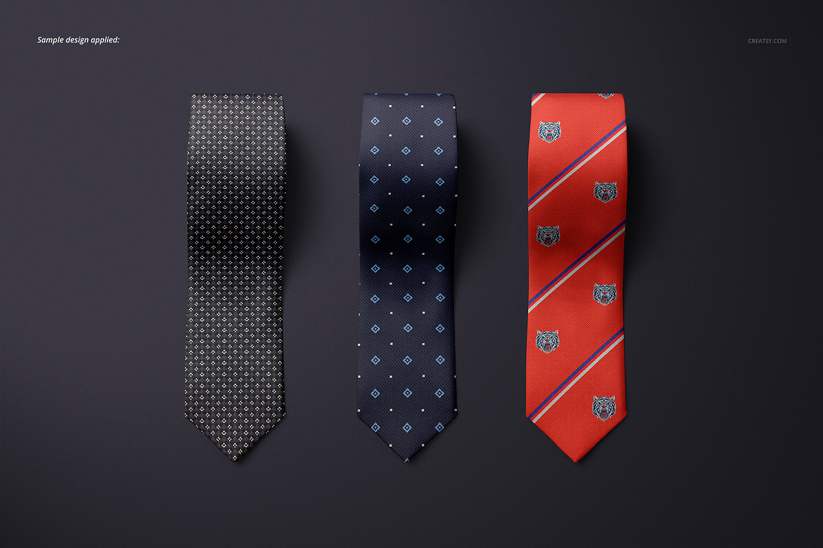Gentelman Pack v.1: Tie Mockup Set, a Shirt Mockup by creatsy5 (Photo 4 of 15)