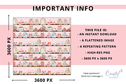 Christmas Bookish Seamless Pattern, a Pattern Graphic by Coastal 5 Designs (Thumbnail 3 of 3)