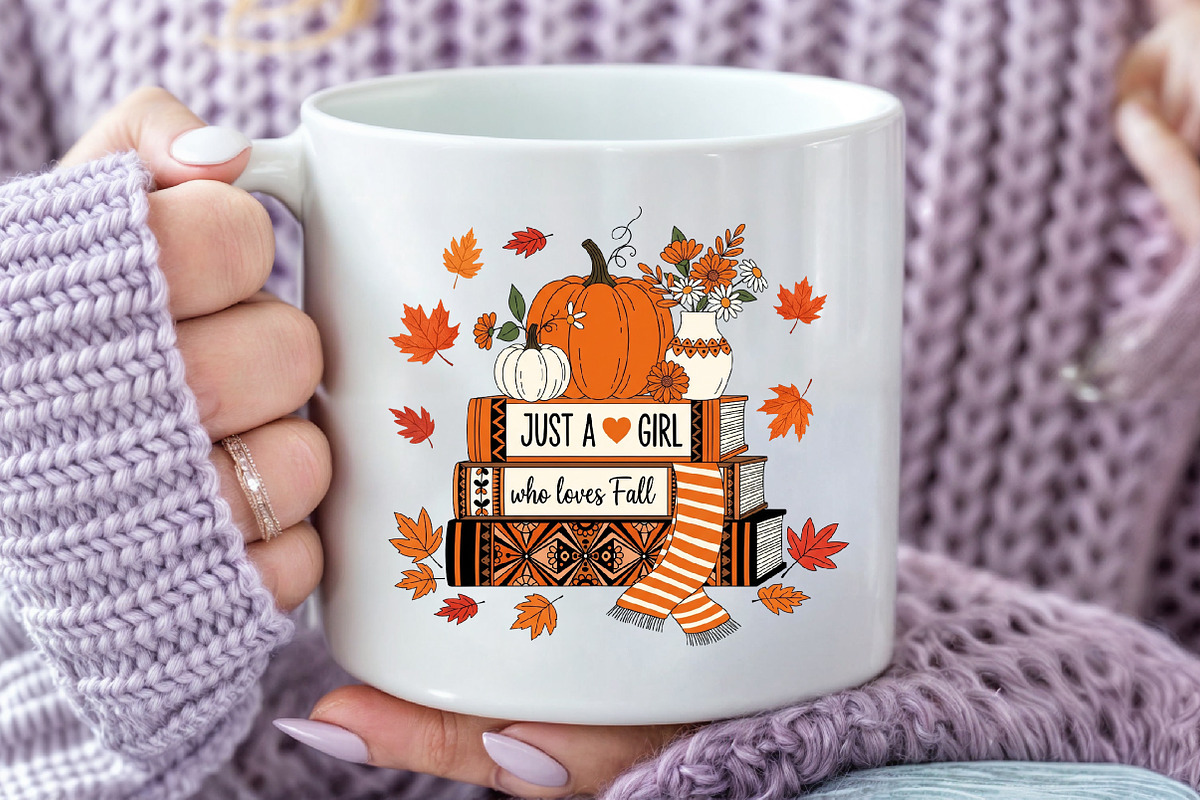 Just a Girl Who Loves Fall, an Illustration by Craft Nest (Photo 3 of 6)