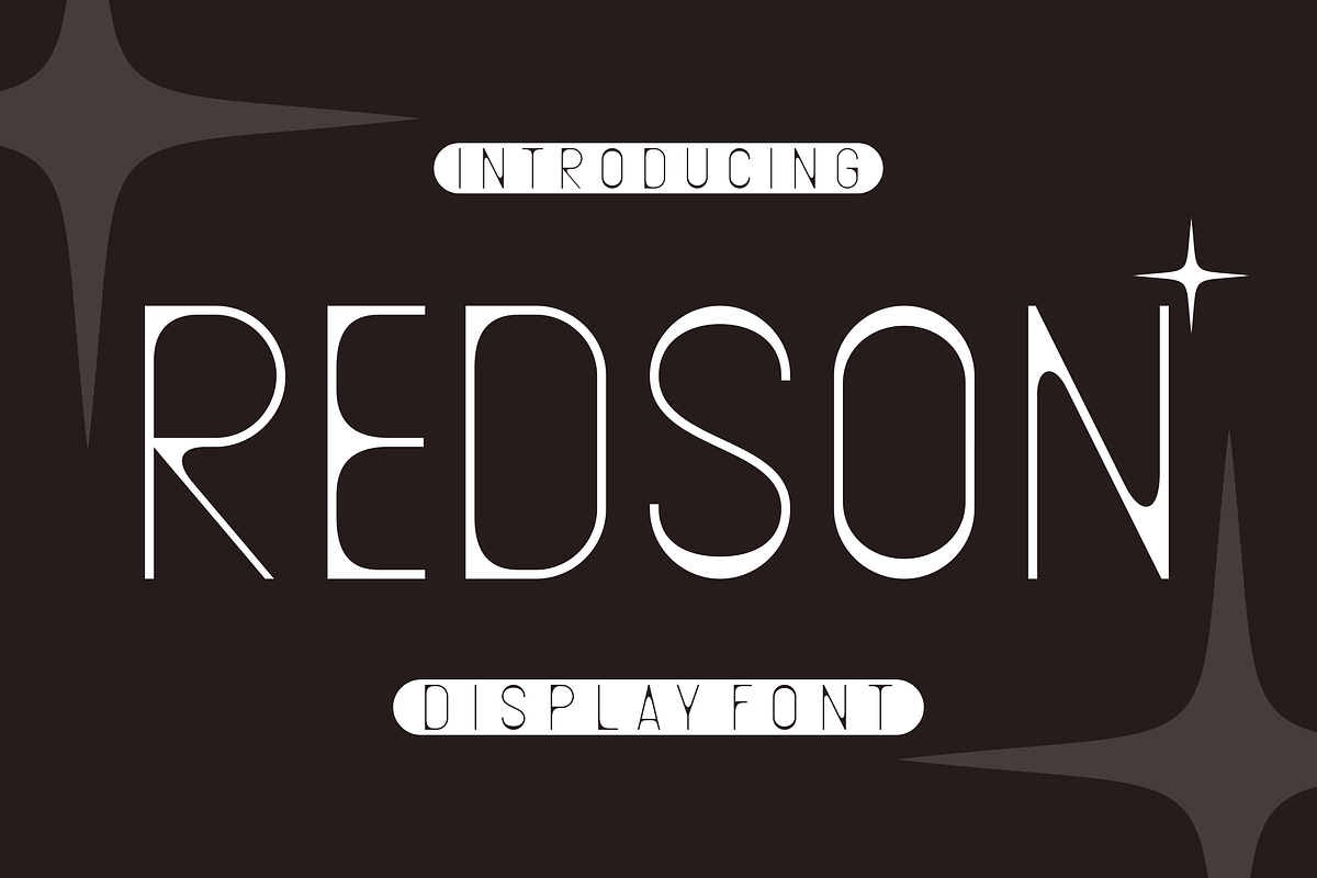 Redson - Display Font, a Sans Serif Font by lelevien (Photo 1 of 4)