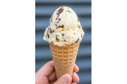 Vanilla ice cream with chocolate, a Background Photo by Lermont51