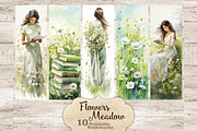 Flowers Bookmarks | Meadow Printable, a Seasonal Illustration by GlamArtZhanna (Thumbnail 1 of 6)