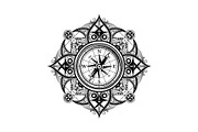 Ornamental Compass Rose SVG Bundle, an Illustration by Gaye Art (Thumbnail 22 of 31)