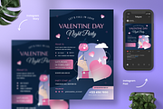 Valentine Night Party Flyer, a Flyer Template by Annora Studio (Thumbnail 1 of 4)