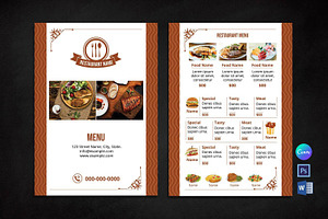 Restaurant Menu Template