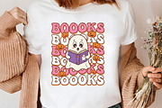 Boooks Halloween Ghost Book PNG, a Seasonal Illustration by CrexoraLab (Thumbnail 3 of 4)