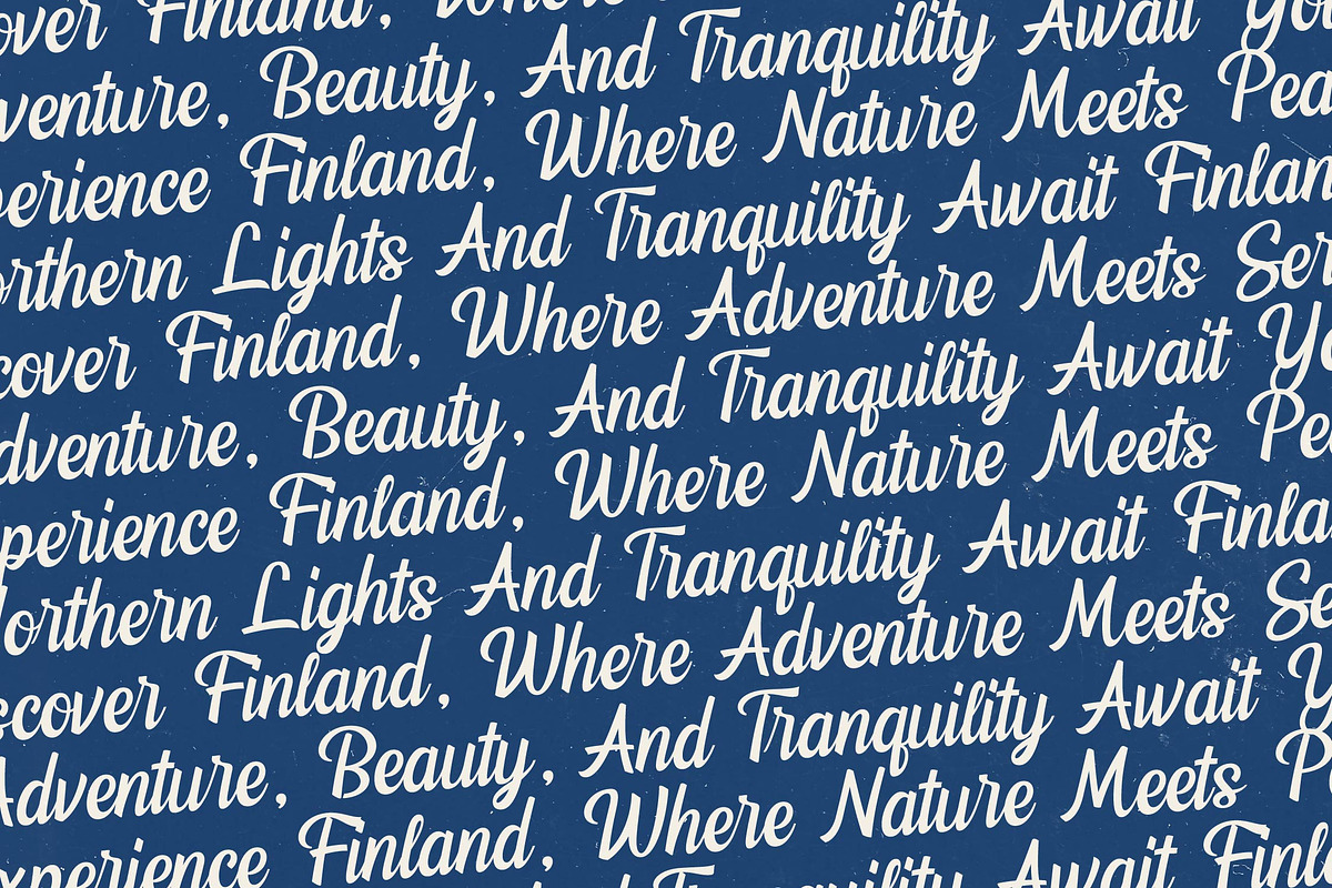 Finland Retro Script Logotype, a Script Font by timelesstype.co (Photo 15 of 20)