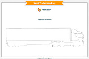 Semi Trailer Mockup, an Advertising Mockup by Plus Media (Thumbnail 4 of 4)
