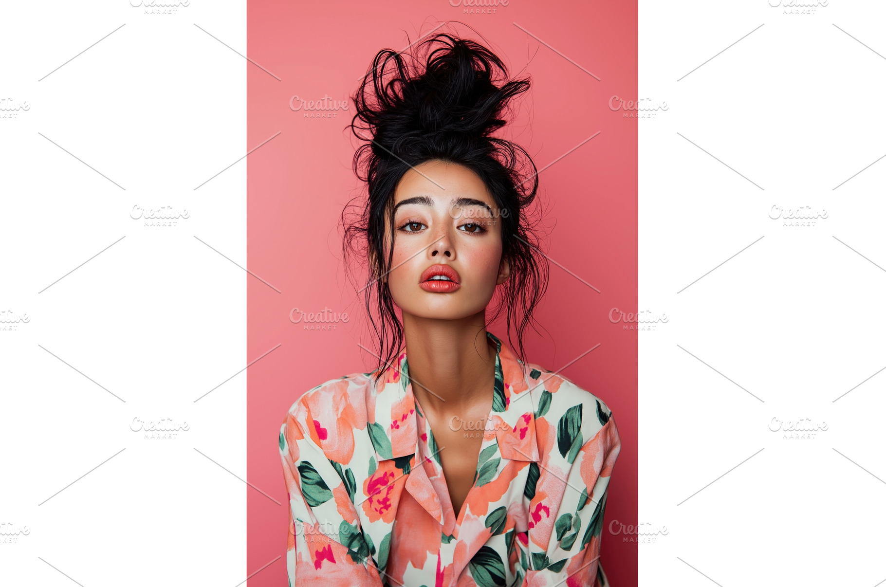Asian woman with stylish updo, a Person Photo by Sergey Kotenev