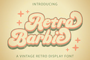 Retro Barbie - Retro Vintage Font, a Slab Serif Font by Densu Creative (Thumbnail 1 of 6)
