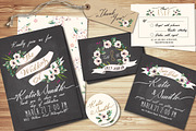 Wedding invitation suite Templates, an Invitation Template by Graphic Box (Thumbnail 1 of 5)