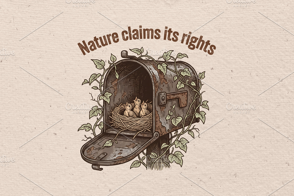 Nature claims its rights, an Animal Illustration by Vectorlina (Photo 1 of 4)