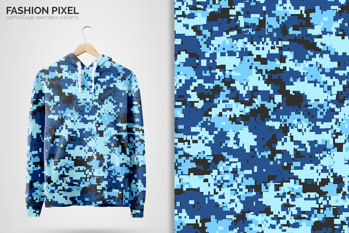 Fashion Pixel Camouflage Patterns, a Pattern Graphic by 3Y_Design (Photo 5 of 6)