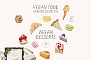 VEGAN FOOD watercolor set, a Food Illustration by Yuliia Lashevska (Thumbnail 11 of 14)