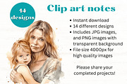 Mother and Baby Watercolor Clipart, a Person Illustration by Mermaids Cove (Thumbnail 10 of 10)