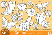 SPRING - Digital Stamps / Brushes, an Outline Icon by Purple Frog (Thumbnail 1 of 4)