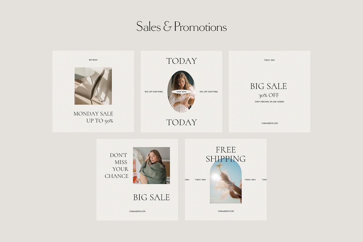 CANVA PS Instagram Posts Templates, a Social Media Template by Love Radiation Studio (Photo 5 of 22)