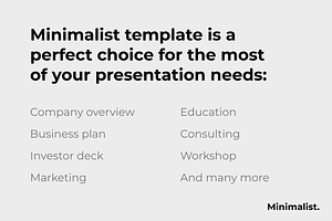 Minimalist - Presentation Template