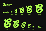 Quirckfy - Unique Sans Font, a Sans Serif Font by RagamKata (Thumbnail 5 of 12)