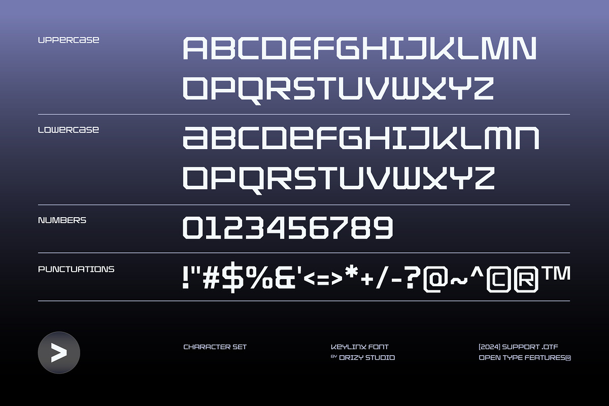 Keylinx – Futuristic SciFi Display, a Sans Serif Font by Drizy (Photo 4 of 10)