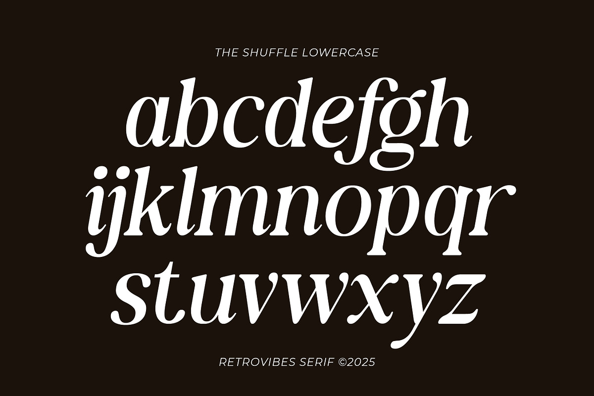 The Shuffle - Retro Serif Font, a Serif Font by Flawless And Co (Photo 10 of 10)