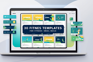 Fitness Emails 30 Canva Templates