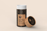Craft Paper Tube Mockup PSD, a Cups & Container Mockup by Ram Studio LLC (Thumbnail 4 of 19)