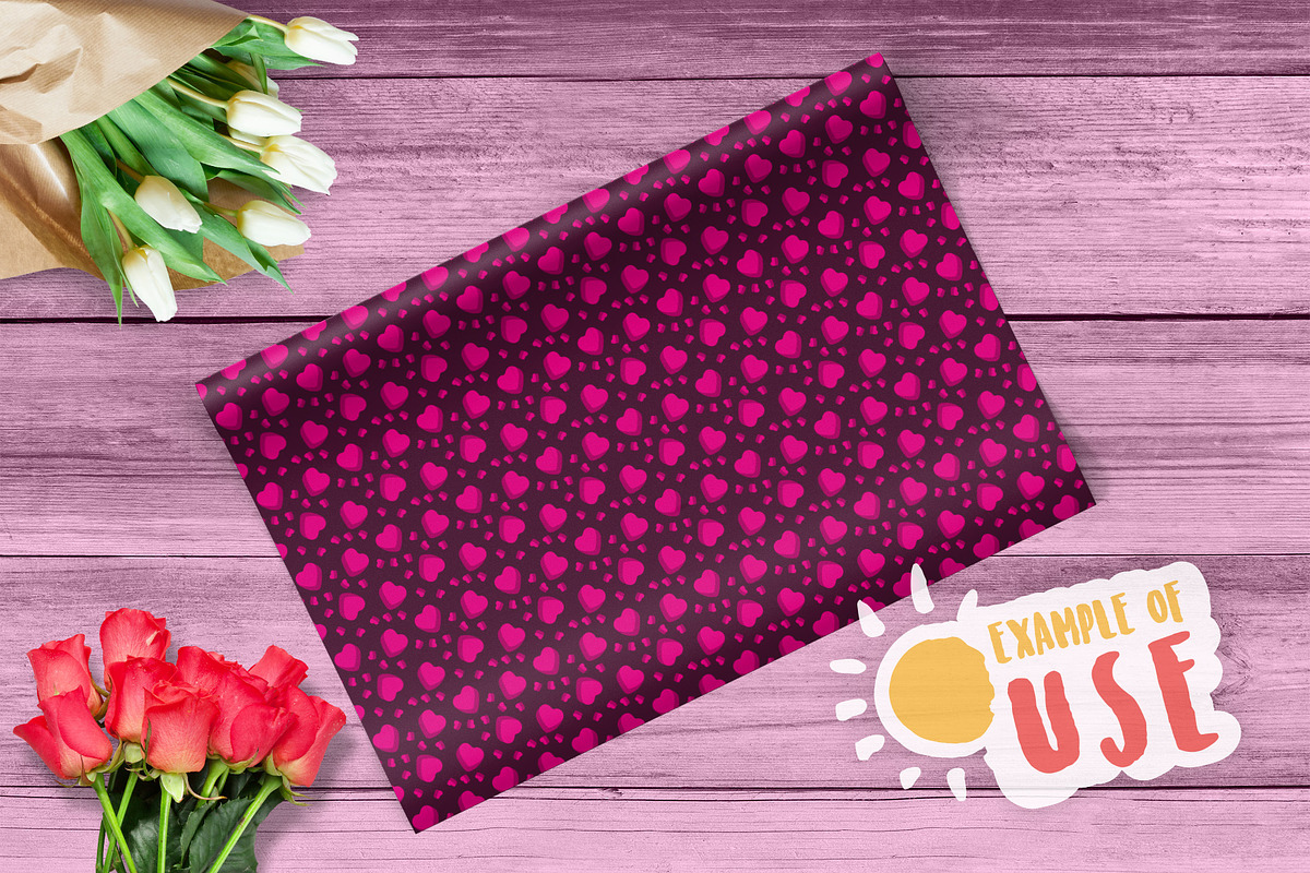 1100+ Seamless Lovely Patterns, a Pattern Graphic by relineo.vectors (Photo 4 of 6)