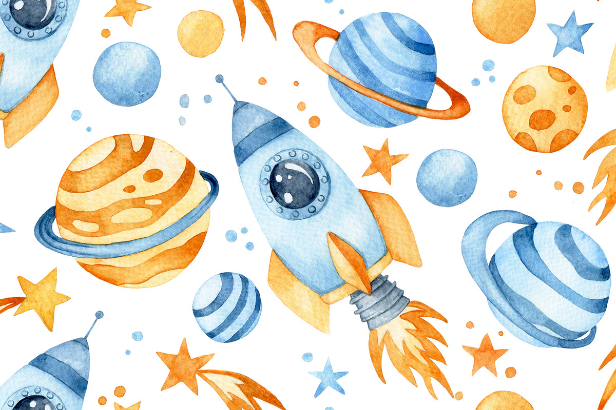 Cartoon Space Collection, an Illustration by made by Tanya (Photo 3 of 3)