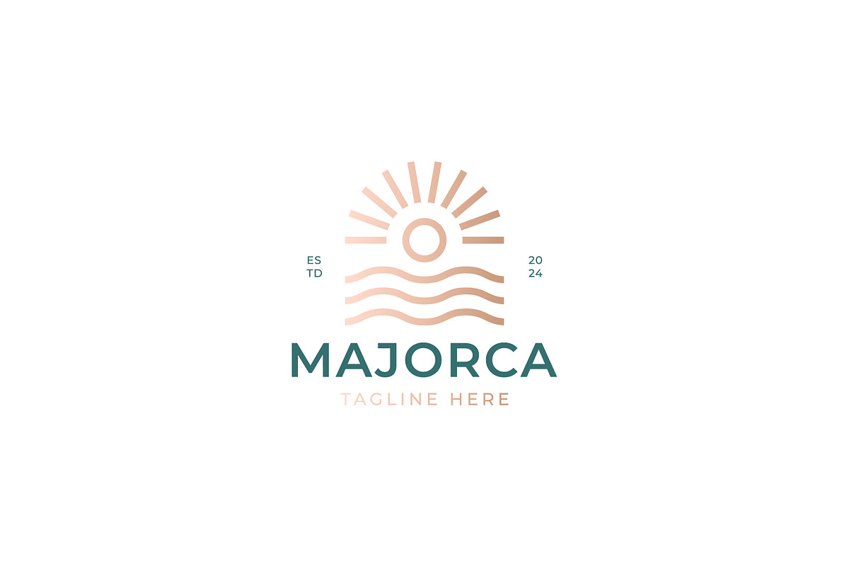 Beach Summer Logo Vintage Gold, a Branding & Logo Template by Signatoro (Photo 2 of 2)