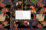 Tropical Paradise – 2026 Embroidery, a Pattern Graphic by Luiz da Rolt Grathwohl (Thumbnail 2 of 11)