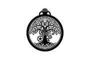 Steampunk Tree of Life Symbol Bundle, an Illustration by yasushie (Thumbnail 11 of 31)